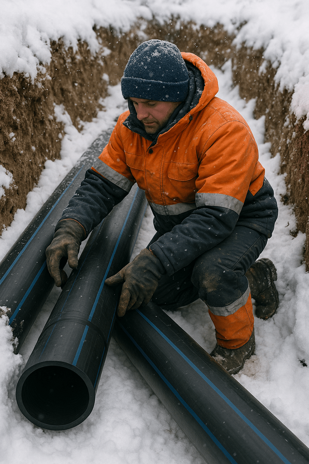 Installation of long-lasting plastic pipes in Scandinavian climate-min Installation of long-lasting plastic pipes in Scandinavian climate