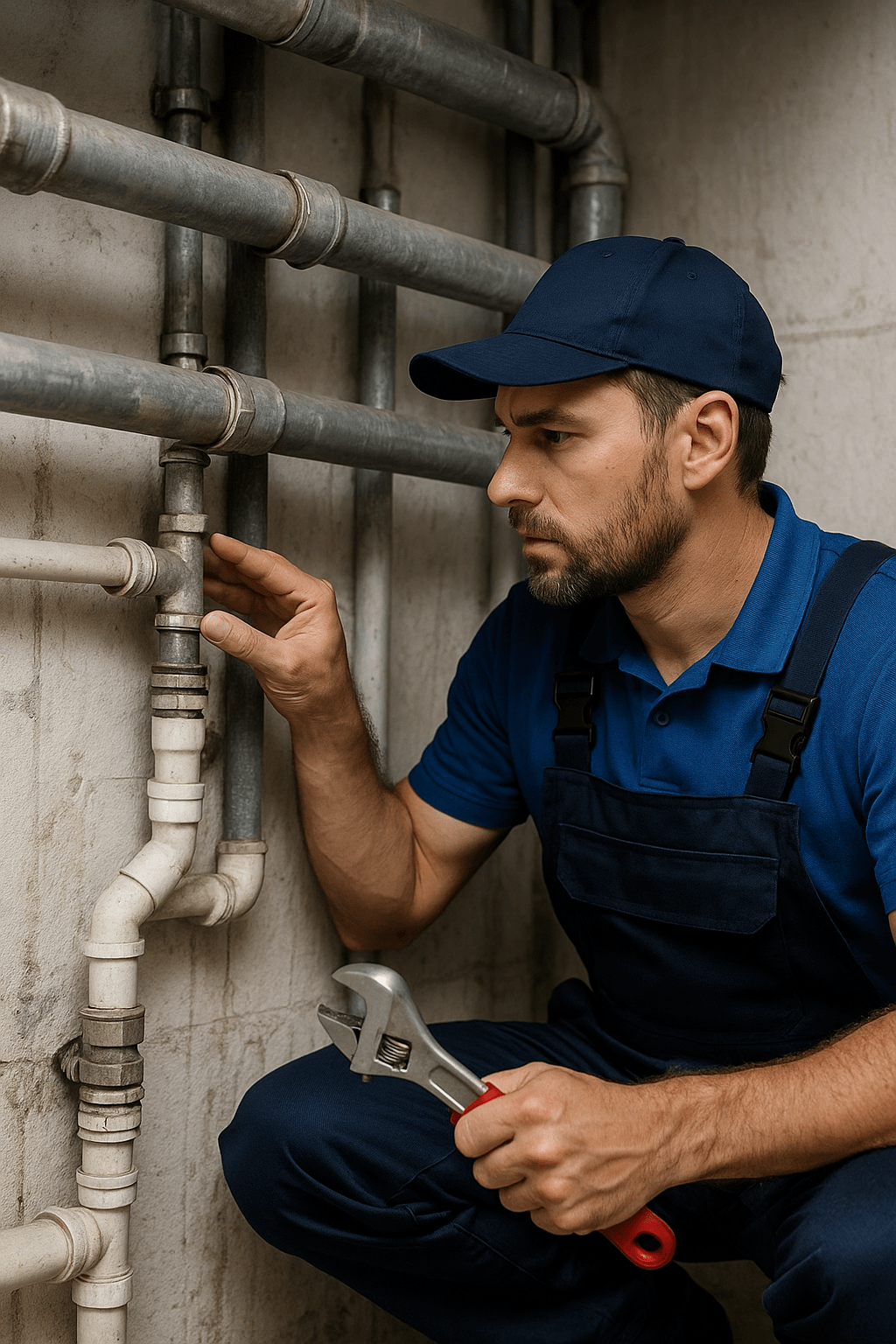 plumber inspecting residential pipes plumber inspecting residential pipes