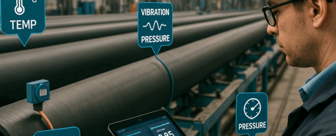 Smart sensors in PVC pipe production for quality control