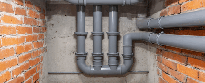 Illustration of different types of sewer systems including combined, separate, and on-site for Scandinavian and EU infrastructure